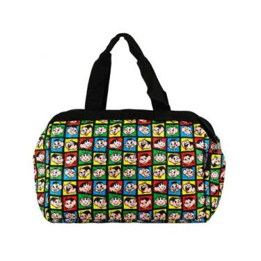 Imagem de Bolsa Térmica Lancheira Rostos Coloridos 24x14x34cm - Turma Da Mônica 