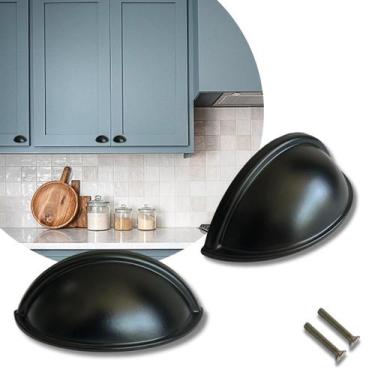 Imagem de 8 Puxador de Gavetas, armário Modelo Concha alta qualidade - Compras F