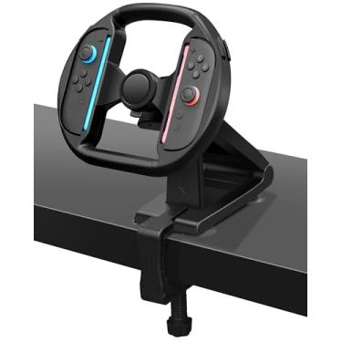 Imagem de Joso Switch 2 Steering Wheel for Nintendo Switch 2 (2025) - Pro Mini Racing Wheel with 4 Suction Cups Compatible with Joycon 2 for Kids and Adults Playing Kart World & More
