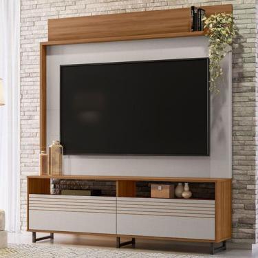 Imagem de Estante para TV Até 65 Polegadas Alagoas 2 Portas Freijó Trend/Off Whi
