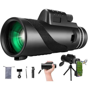 Imagem de Luneta Telescópica, Monoculo Longo Alcance, Telescópio Monocular de Alta Potência, Telescópio Portátil de Mão, 10 x 36