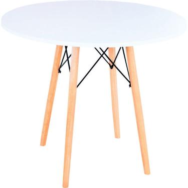 Imagem de Mesa Eames Eiffel Redonda 80 Cm - Branco