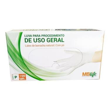 Imagem de Luva Latex Com Po Descartavel Mblife Tamanho M - Medix