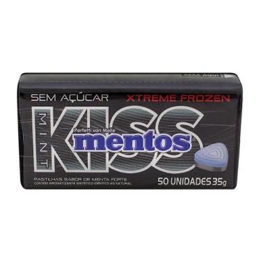 Imagem de Balas Mentos Kiss Xtreme Frozen Sabor Menta Forte sem Açúcar com 35g, 