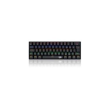 Imagem de Teclado Mecânico Gamer Redragon Lakshmi, Rainbow, Switch Black, ABNT2, Preto - K606R (PT-BLACK)