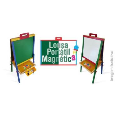 Imagem de Lousa Infantil Magnética Quadro Portátil Educativo Carimbrás