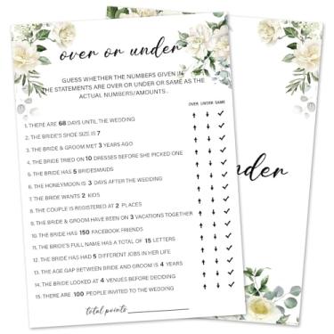 Imagem de Jogos de chá de panela de eucalipto 30 convidados, mais ou menos jogos de noiva para chuveiros, rosa branca casamento festa de noivado atividade suprimentos de festa/verde-05