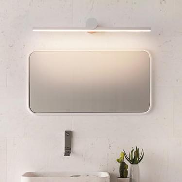 Imagem de GZZBMY Luz LED para espelho de banheiro, iluminação de parede, lâmpada de parede, maquiagem, arandela, feita de alumínio e plástico para sala de estar, quarto, barbeador, penteadeira, guarda-roupa