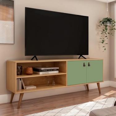 Imagem de Rack para TV Até 55 Polegadas Amber 2 Portas Savana Alecrim - Genialflex