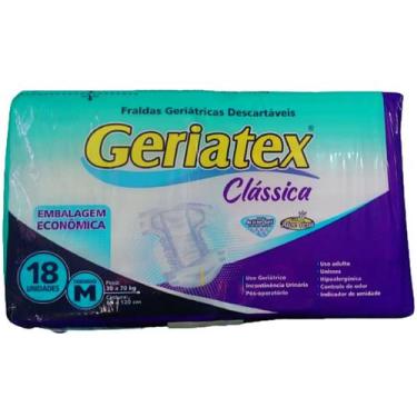 Imagem de Fralda Geriátrica Geriatex Clássica Tam M - 18 fraldas