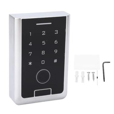 Imagem de Controle de acesso à porta ao ar livre Teclado de impressão digital Controlador de teclado do painel de toque resistente à tração à prova d'água com vários métodos de desbloqueio