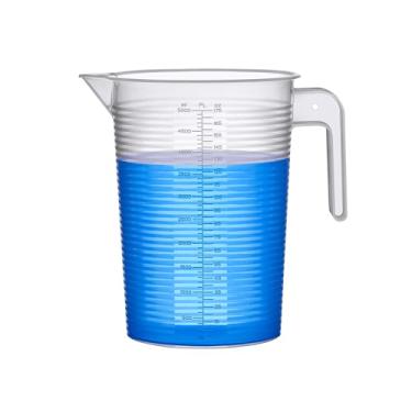 Imagem de Amazing Abby - Michelle - Jarro de medição de plástico inquebrável de 3,628 g (1 litro), jarro de medição com tabela de conversão, grau alimentício, lavável na máquina de lavar louça, ótimo para