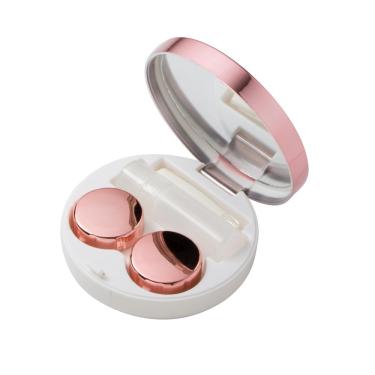 Imagem de Estojo porta lentes Coração + Pinça e Ventosa Rose