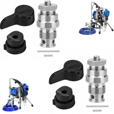Imagem de Pacote com 2 235014 Válvula de pulverização Prime, válvula de drenagem para pulverizador de tinta Airless Graco 210 230 390 395 490 495 595 3400 Aftermarketr