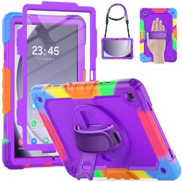 Imagem de HXCASEAC Capa para Samsung Galaxy Tab A9+ Plus 28 cm infantil, protetora com protetor de tela/alça de mão/suporte de caneta, resistente à prova de choque para tablet Samsung A9 Plus SM-X210 SM-X216