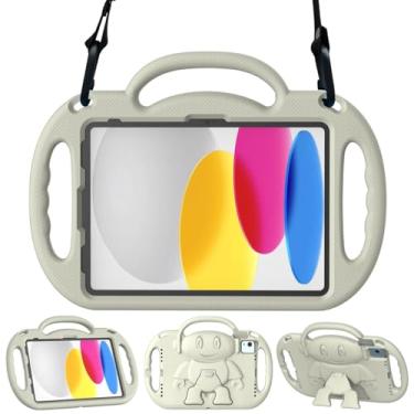 Imagem de TOEVEK Capa infantil para iPad 11ª geração (A16) 11 polegadas 2025 e 10ª geração 11 polegadas 2022 e iPad Air 11 polegadas 2025/2024 e Air 5ª/4ª geração e Pro 11, capa protetora com alça de ombro