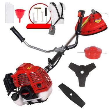 Imagem de Roçadeira Aparador de Grama À Gasolina Kawashima KW43-L 43cc Motor 2 T