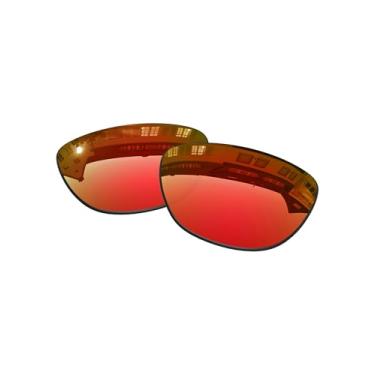 Imagem de OOWLIT Lentes de substituição compatíveis com óculos de sol Oakley Jupiter Carbon Fire não polarizadas