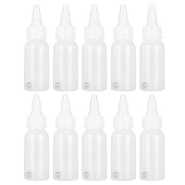 Imagem de HEEPDD Garrafa de Tinta Vazia de 30 Ml, Material PP de Grande Capacidade PP Material Fácil de Armazenamento Com Escala para Artistas Crafters e Projetos de Bricolage