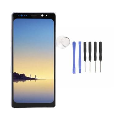 Imagem de ASHATA Substituição de Tela para Note 8 N950U N950F N950N N950W, 6,3 Polegadas TFT LCD Touch Screen Digitizer Com Estrutura, Alta Resolução 1440 X 2960px 522ppi (Roxo)