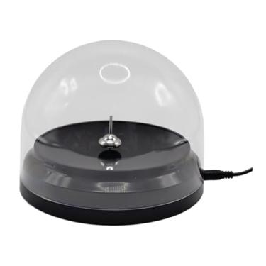 Imagem de JWQFBC Brinquedo Giroscópio de Movimento, Enfeite de Mesa para Casa, Decoração de Pião Giratório com Capa Transparente para Armários de Escritório
