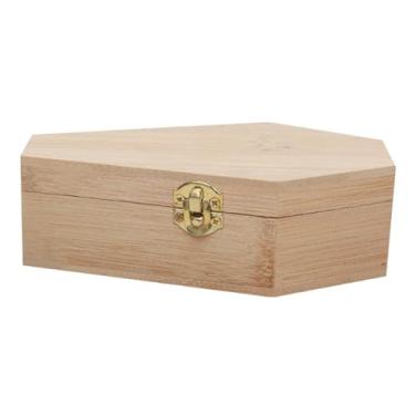 Imagem de MotiveTech Decoração de Halloween, Adereço, Caixa de Doces Decorativa, Pequena Caixa de Madeira, Mini Caixão para Lembrancinhas de Festa, Decoração de Quarto Gót, Cor de Madeira, Tamanho real