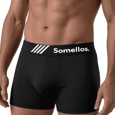 Imagem de Cueca Boxer Somellos Masculina Cotton Premium  Confortável