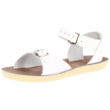 Imagem de Salt Water Sandals Sandália de surfista da Hoy Shoe (bebê/criança pequena/criança grande), Branco, 10 Toddler