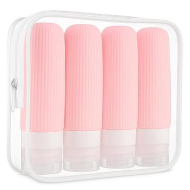 Imagem de Kit para Viagem Shampoo Creme 4uni 90ML de Silicone em Frasco - NoBran