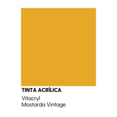 Imagem de Tinta Fosca Premium Amarelos - Vitacryl, Mostarda Vintage, 3,6 lts