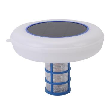 Imagem de Asixxsix Ionizante da Piscina Solar, ânodo de Cobre Flutuante Piscina Limpador de água e Purificador Com 7 Cores LED Night Light Auto Switching, Ionizador Automático de água Flutuante de