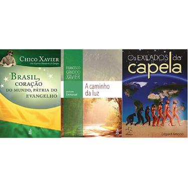 Imagem de Kit 3 livros Brasil, coração do mundo, pátria do evangelho + A Caminho da luz + Exilados da Capela