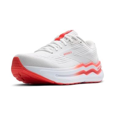 Imagem de Brooks Tênis de corrida e caminhada feminino Ghost Max 2 Neutral, Branco/coral quente, 38