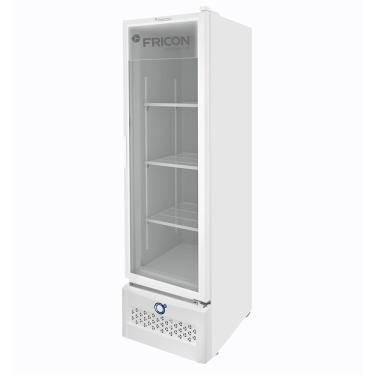 Imagem de Expositor Vertical Tripla Ação Porta de Vidro 284 Litros Fricon VCET284-2V000 Branco 220V