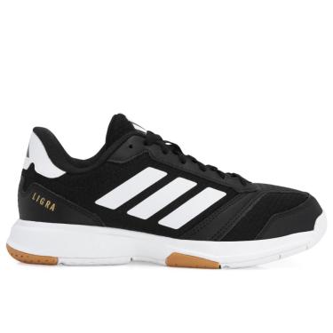 Imagem de Tênis Adidas Ligra 8 Indoor Preto e Branco-35