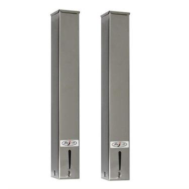 Imagem de Kit 2 Dispensers Quadrado 50ml Inox - CM Design