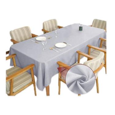 Imagem de Toalha de Mesa 8 Lugares Tecido Rústico Premium - Armazem do Enxoval, 