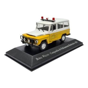 Imagem de Miniatura Rural Willys Policia Rodoviária Rs Metal 1:43 - Planeta Deag