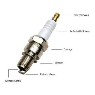 Imagem de Vela De Ignição Para Bicicleta Motorizada E Mobilete Caloi - Moskito