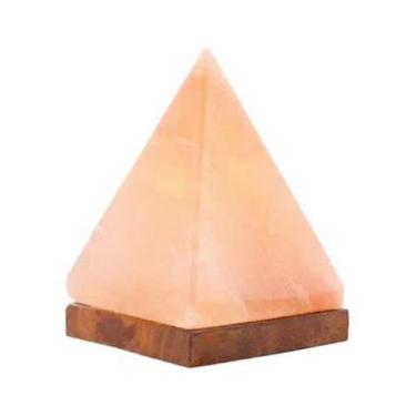 Imagem de Abajur Terapêutica Sal Rosa Himalaia Pirâmide Média 16cm - Equilibrium