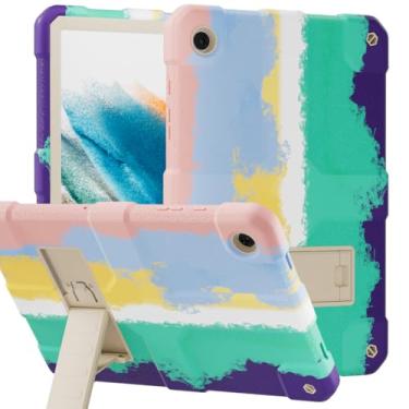 Imagem de Stweap Capa para Samsung Galaxy Tab A9+/A9 Plus 11 polegadas modelo 2024 (SM-X210/X216/X218), capa protetora resistente à prova de choque resistente de alto impacto (multicolorida)