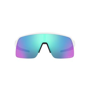 Imagem de Óculos de sol retangulares Sutro Lite OO9463 Masculino Oakley, Branco Fosco/Safira Prizm, 39 mm