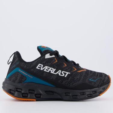 Imagem de Tênis Everlast Climber Run Preto e Laranja, 37