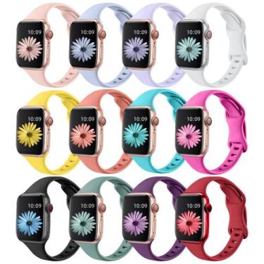Imagem de Band Lerobo Slim Silicone, pacote com 12 unidades para Apple Watch 41/
