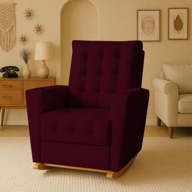 Imagem de Poltrona de Amamentação Duna com Balanço  Ideal para Quartos de Bebê -