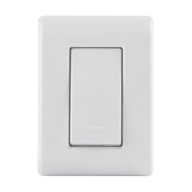 Imagem de Interruptor Sobrepor Tramontina Lizflex 1 Tecla Simples 10A