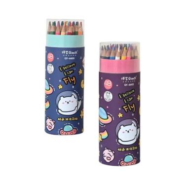 Imagem de Conjunto De Lápis De Cor Vibrantes Pré-Afiados 12/24/36/48 Núcleo Maci