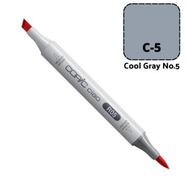 Imagem de Caneta Marcador Copic Ciao Ponta Dupla Cor Cool Gray 5, C-5 COOL GRAY 
