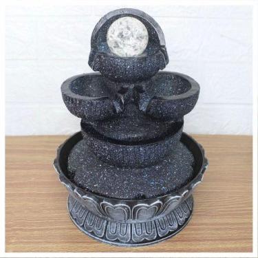 Imagem de Fonte De água Decorativa Cascata 4 Quedas Luz De Led Bivolt - Gici Dec