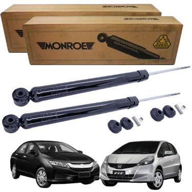 Imagem de Par Amortecedor Traseiro Honda City Fit 2014 2015 2016 2017